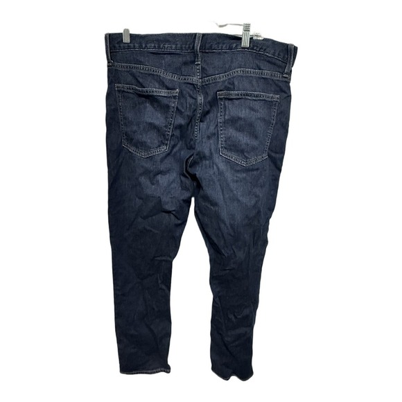 Old Navy Dark Blue Slim Built In Flex Men's Straight Leg Jeans Denim Size 34X30 - Picture 4 of 5